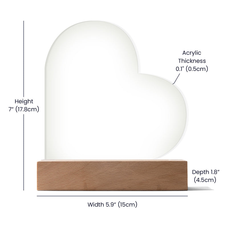 To My Daughter Proud – Acrylic Heart Plaque